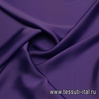 Шелк атлас (о) фиолетово-сиреневый - итальянские ткани Тессутидея арт. 10-3656