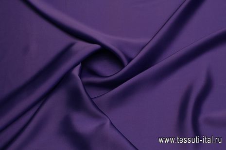 Шелк атлас (о) фиолетово-сиреневый - итальянские ткани Тессутидея арт. 10-3656