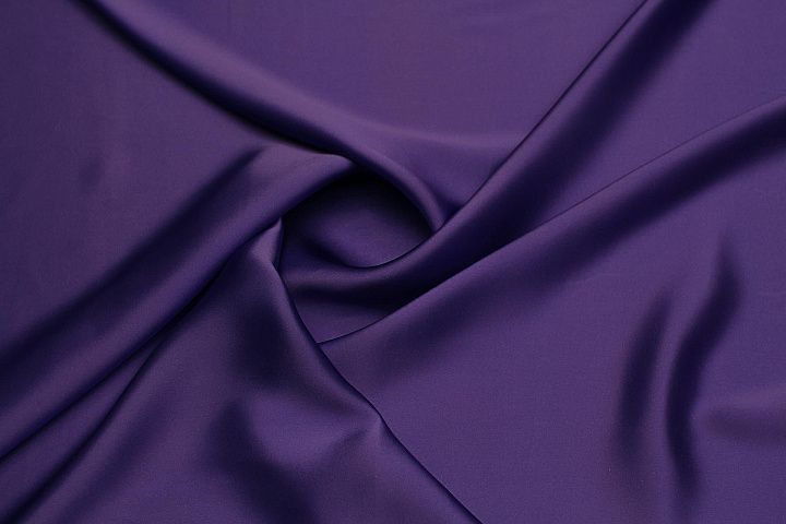 Шелк атлас (о) фиолетово-сиреневый - итальянские ткани Тессутидея арт. 10-3656