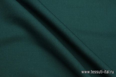 Костюмная шерсть (о) изумрудная - итальянские ткани Тессутидея арт. 05-5019