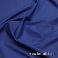 Сорочечная поплин стрейч (о) синяя - итальянские ткани Тессутидея арт. 01-7187