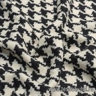 Шанель (н) черно-молочная гусиная лапка - итальянские ткани Тессутидея арт. 03-6624