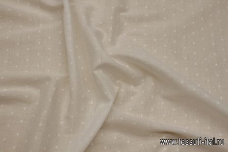 Батист с вкраплениями (о) белый - итальянские ткани Тессутидея арт. 01-7145