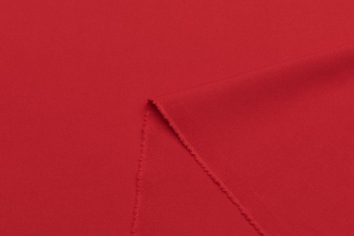 Костюмная (340 г/м) (о) красная - итальянские ткани Тессутидея арт. 05-4353