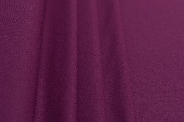 Костюмная диагональ стрейч (о) темная фуксия - итальянские ткани Тессутидея арт. 05-4260