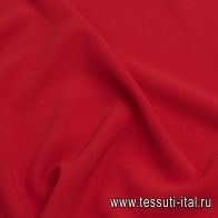 Плательная креп (о) красная - итальянские ткани Тессутидея арт. 04-1412