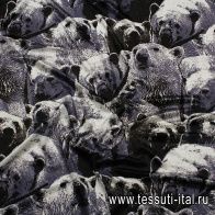 Бархат (н) медведи - итальянские ткани Тессутидея арт. 03-7081