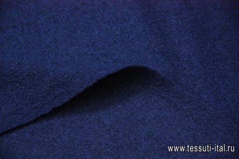 Пальтовая лоден (о) синяя ш-145см - итальянские ткани Тессутидея арт. 09-1224
