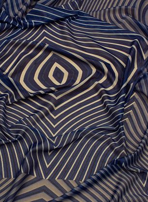 Клеевая (н) сине-белый рисунок - в интернет-магазине тканей Тессутидея арт. 03-6970