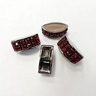 Пуговица на ножке со стразами Swarovski в ассортименте - итальянские ткани Тессутидея арт. F-2159