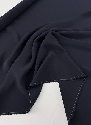 Шелк кади (о) темно-синий - в интернет-магазине тканей Тессутидея арт. 10-4759