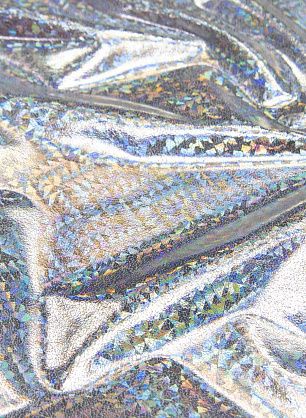 Плательная с галографическим напылением (о) серебряная - в интернет-магазине тканей Тессутидея арт. 03-6593