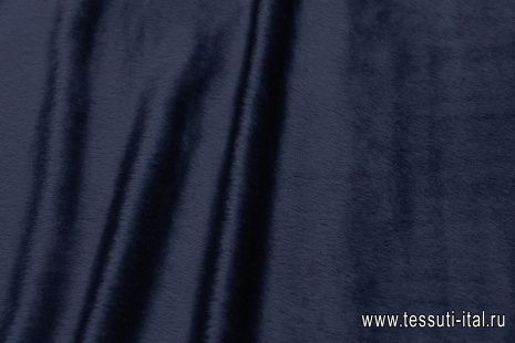 Пальтовая альпака (о) темно-синяя - итальянские ткани Тессутидея арт. 09-2005
