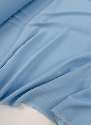 Плательная кади шелк+ацетат стрейч (о) голубая - в интернет-магазине тканей Тессутидея арт. 03-7511