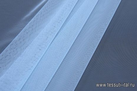 Сетка плательная (о) светло-голубая - итальянские ткани Тессутидея арт. 03-6694