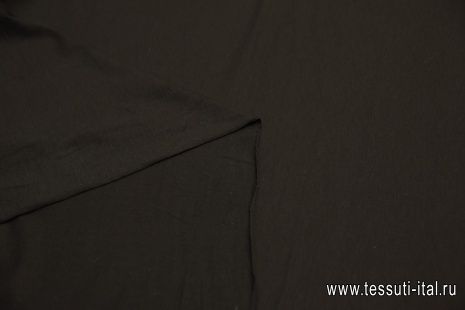 Трикотаж хлопок (о) горький шоколад - итальянские ткани Тессутидея арт. 12-0992