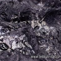 Кружевное полотно (о) черное Ermanno Scervino - итальянские ткани Тессутидея арт. 03-5729