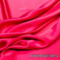 Шелк атлас (о) брусничный - итальянские ткани Тессутидея арт. 02-8218