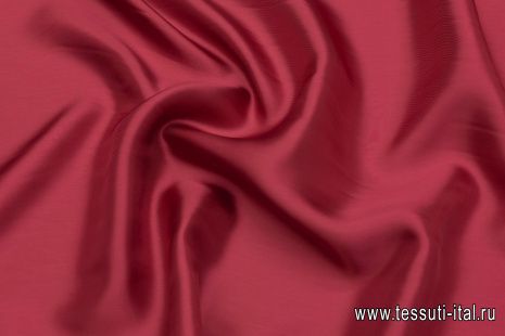 Подкладочная твил (о) брусничная - итальянские ткани Тессутидея арт. 08-1321