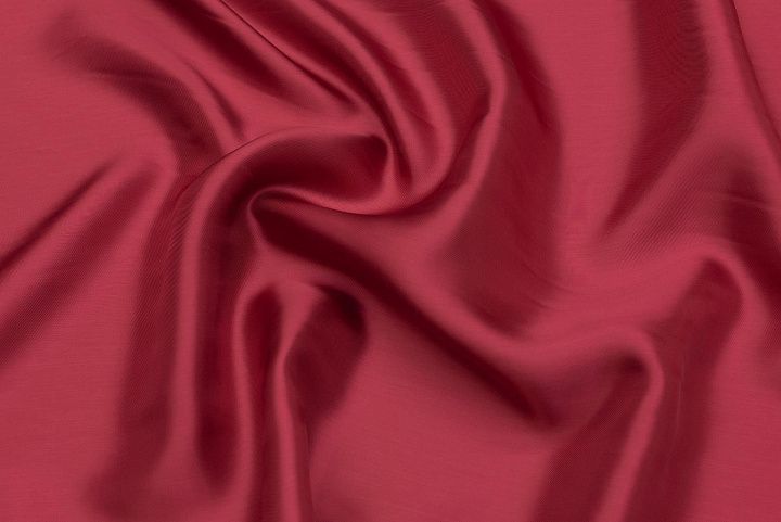 Подкладочная твил (о) брусничная - итальянские ткани Тессутидея арт. 08-1321