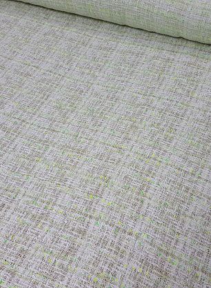 Костюмная шанель (н) бело-желто-салатовая - в интернет-магазине тканей Тессутидея арт. 03-4177