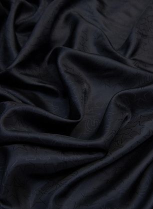 Подкладочная жаккардовая (о) черная со звездами GIVENCHY - в интернет-магазине тканей Тессутидея арт. 08-0989