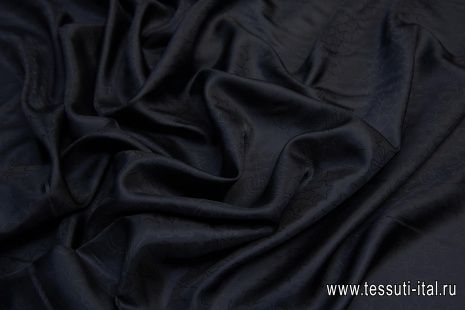 Подкладочная жаккардовая (о) черная со звездами GIVENCHY - итальянские ткани Тессутидея арт. 08-0989