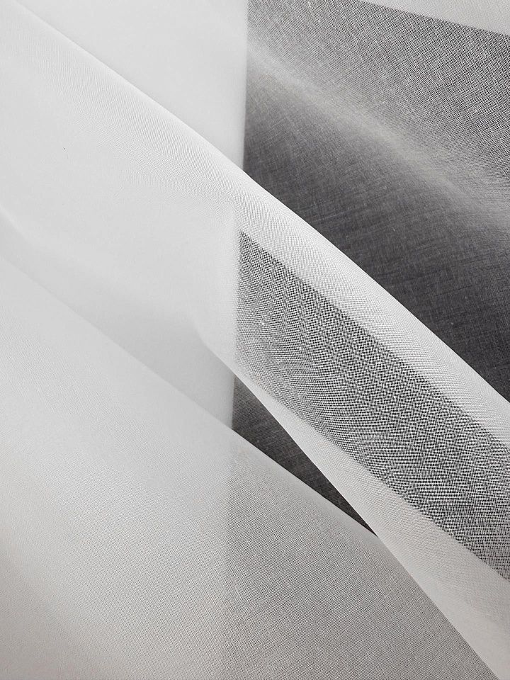 Органза хлопок (о) белая - итальянские ткани Тессутидея арт. 01-8109