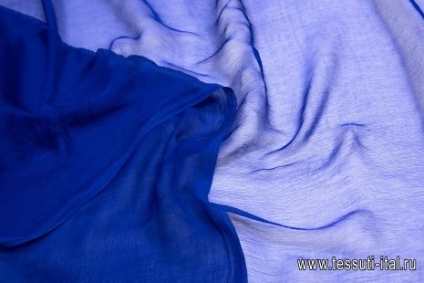 Шифон крэш (о) темно-синий - итальянские ткани Тессутидея арт. 10-1220
