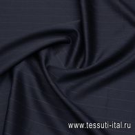 Костюмная (н) темно-синяя полоска - итальянские ткани Тессутидея арт. 05-4673