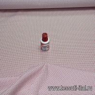 Сорочечная Super fine (н) розово-красные цветы на белом Brioni - итальянские ткани Тессутидея арт. 01-2578