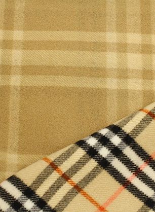 Пальтовая дабл шерсть двухслойная (н) клетка на бежевом - в интернет-магазине тканей Тессутидея арт. 09-2134