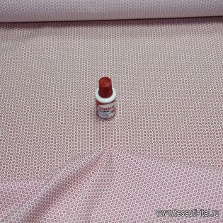 Сорочечная Super fine (н) розово-красные цветы на белом Brioni - итальянские ткани Тессутидея арт. 01-2578