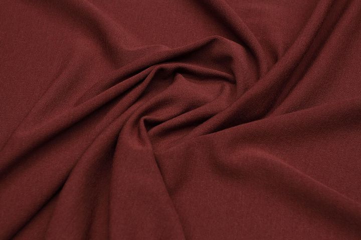Трикотаж шерсть дабл (о) коричнево-бордовый - итальянские ткани Тессутидея арт. 15-1086