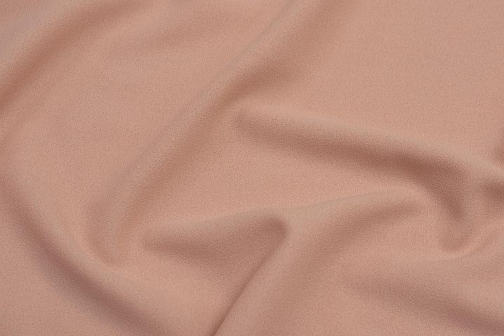 Костюмная креп (о) персиковая в стиле Scervino - итальянские ткани Тессутидея арт. 05-4133