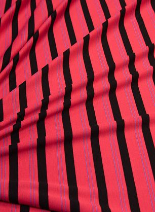 Трикотаж хлопок (н) красно-черно-голубая полоска - в интернет-магазине тканей Тессутидея арт. 12-0971