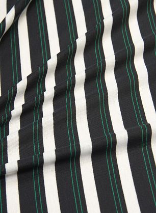 Трикотаж хлопок (н) серо-бело-зеленая полоска - в интернет-магазине тканей Тессутидея арт. 12-0972