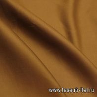 Лен+шелк (о) коричневый - итальянские ткани Тессутидея арт. 16-1077