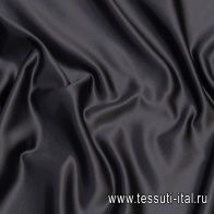 Шелк дюшес (о) черный - итальянские ткани Тессутидея арт. 10-2358