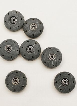 Кнопка рог d-35мм серая - в интернет-магазине тканей Тессутидея арт. F-6881