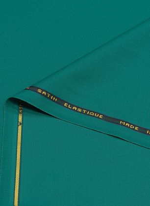 Костюмная стрейч дабл фейс (о) ярко-зеленая - в интернет-магазине тканей Тессутидея арт. 05-4373