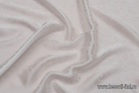 Шелк дама (о) растительный орнамент на айвори - итальянские ткани Тессутидея арт. 10-3003
