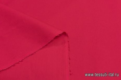 Сорочечный поплин стрейч (о) красный - итальянские ткани Тессутидея арт. 01-6850
