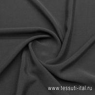 Шелк вареный (о) темно-серый - итальянские ткани Тессутидея арт. 10-3875
