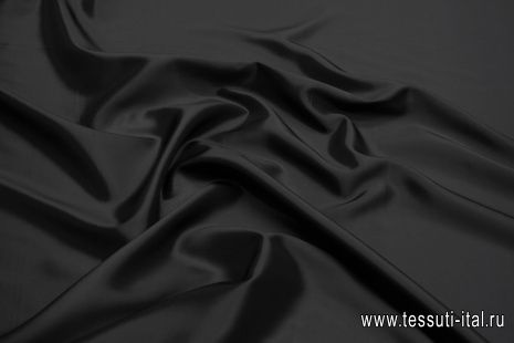 Подкладочная вискоза диагональ (о) сине-черная - итальянские ткани Тессутидея арт. 08-1411