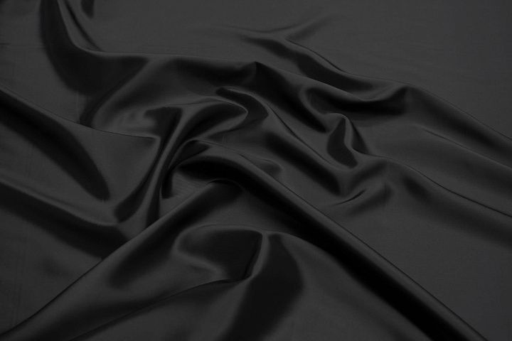 Подкладочная вискоза диагональ (о) сине-черная - итальянские ткани Тессутидея арт. 08-1411