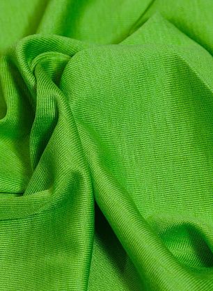 Трикотаж шелк+хлопок (о) ярко-салатовый - в интернет-магазине тканей Тессутидея арт. 13-1616