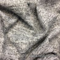 Трикотаж (о) серый меланж - итальянские ткани Тессутидея арт. 13-1309