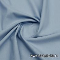Хлопок+лен стрейч (о) голубой - итальянские ткани Тессутидея арт. 01-7627
