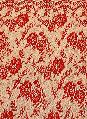Кружево (о) ярко-красное ш-165см - в интернет-магазине тканей Тессутидея арт. 03-7181